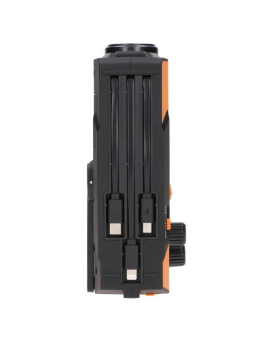 Extralink Ex.93746 Radio Awaryjne Solarne Z Korbka Dynamo Powerbank 4000Mah Z Latarka Sos Sr-4000 Przenośny Analogowy