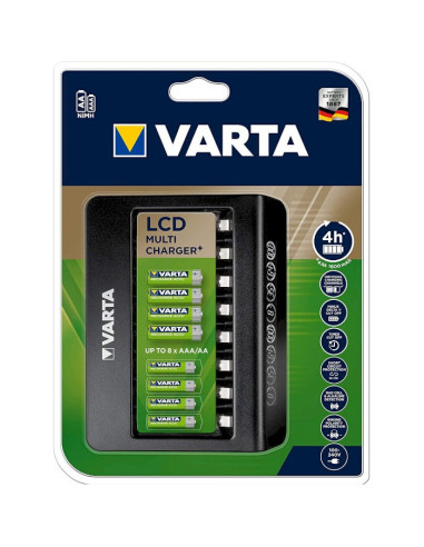 Varta Lcd Multi Charger+ Ładowarka Akumulatorów Akumulator Do Domowego Użytku Prąd Przemienny