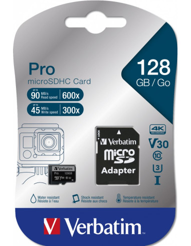 Verbatim Pro 128 Gb Microsdxc Uhs-I Klasa 10