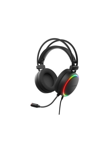 Słuchawki Nauszne Genesis Neon 614 Rgb Usb Z Mikrofonem Podświetlenie Czarne