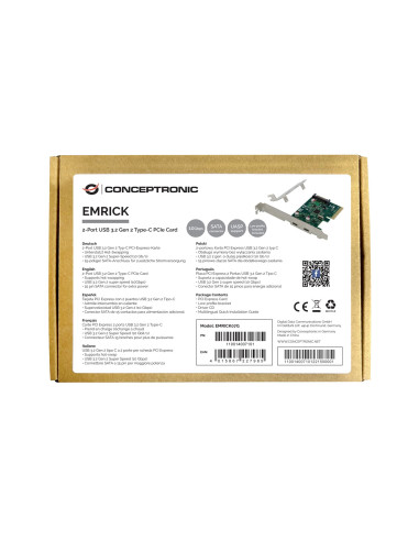 Conceptronic Emrick07G Adapter Wewnętrzny Usb 3.2 Gen 2 (3.1 Gen 2)