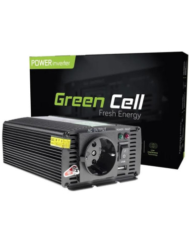 Green Cell Przetwornica Inv03De 12V - 230V 500W/1000W Modyfikowana Sinusoida