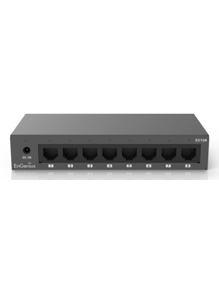 Engenius Es108 Przełącznik Sieciowy Nie Zarządzany Gigabit Ethernet (10/100/1000) Czarny
