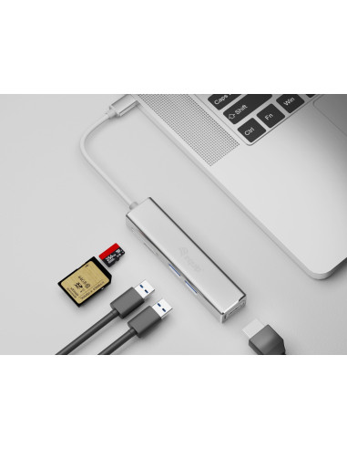 Equip 133480 Stacja Dokująca Usb 3.2 Gen 1 (3.1 Gen 1) Type-C Srebrny