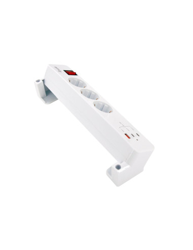 Equip 245556 Rozgałęziacz 2 M 3 X Gniazdo Sieciowe Wewnętrzna Biały