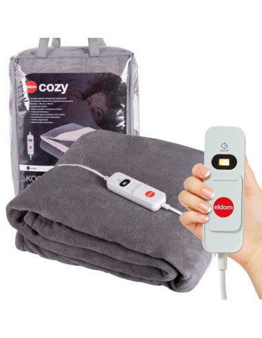 Eldom Koc Elektryczny Kt200 Kozy 120W, Pilot Przewodowy, Trzy Poziomy Pracy, Regulacja Temp. Szybkie Nagrzewanie