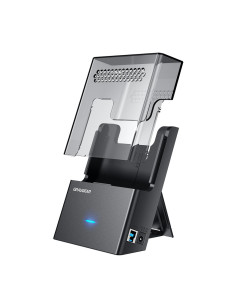 Graugear G-3502-Ac Stacja Dokująca Do Dysków Twardych Usb 3.2 Gen 1 (3.1 Gen 1) Type-B Czarny, Przezroczysty