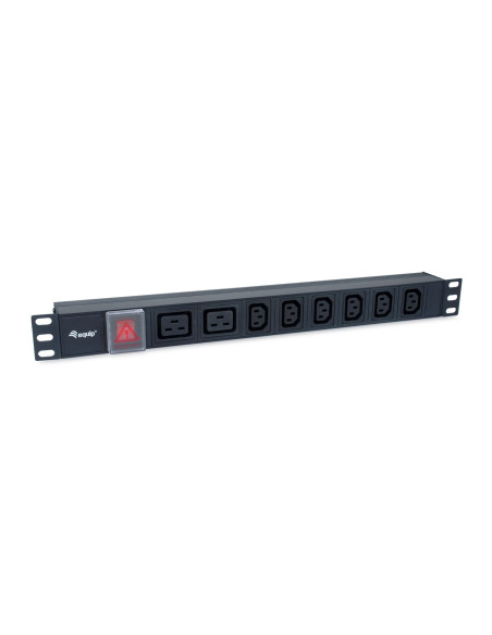 Equip 333316 Rozdzielacz Zasilania Pdu 8 X Gniazdo Sieciowe 1U Czarny