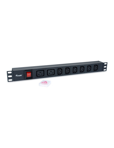 Equip 333316 Rozdzielacz Zasilania Pdu 8 X Gniazdo Sieciowe 1U Czarny