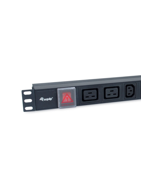 Equip 333316 Rozdzielacz Zasilania Pdu 8 X Gniazdo Sieciowe 1U Czarny