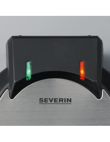 Severin Wa 2103 Gofrownica 4 Gof. 1200 W Czarny, Srebrny