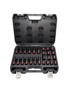 Awtools Zestaw Nasadek Udarowych 1/2" 26Cz./10-24Mm/ Krótkie I Długie Black Line