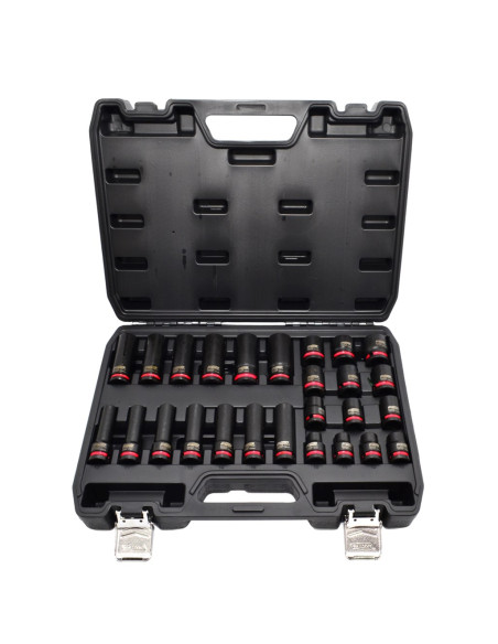 Awtools Zestaw Nasadek Udarowych 1/2" 26Cz./10-24Mm/ Krótkie I Długie Black Line