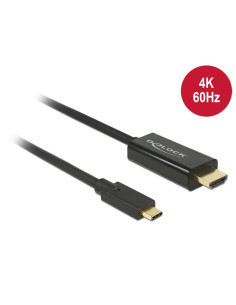 Delock 85291 Adapter Kablowy 2 M Usb Type-C Hdmi Czarny
