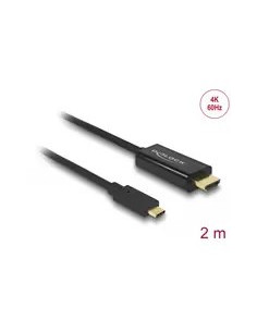 Delock 85291 Adapter Kablowy 2 M Usb Type-C Hdmi Czarny 2