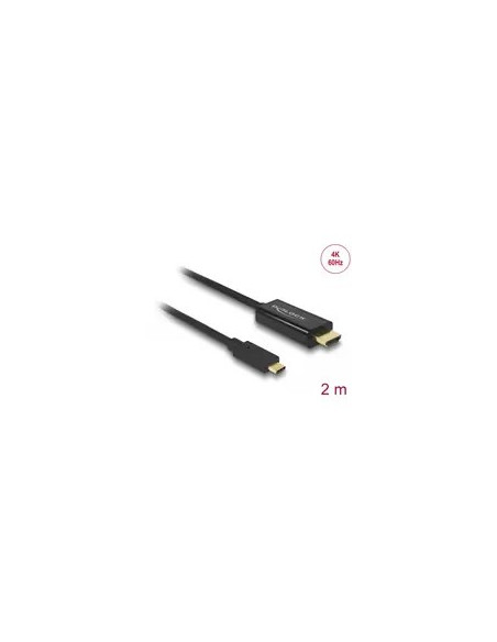 Delock 85291 Adapter Kablowy 2 M Usb Type-C Hdmi Czarny