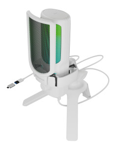 Genesis Radium 250 Biały Mikrofon Do Konsoli Do Gier