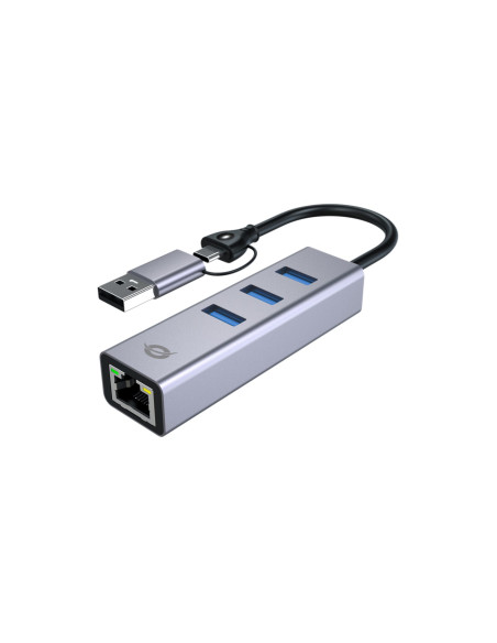 Conceptronic Abby25G Stacja Dokująca Przewodowa Usb 3.2 Gen 1 (3.1 Gen 1) Type-A + Type-C Szary