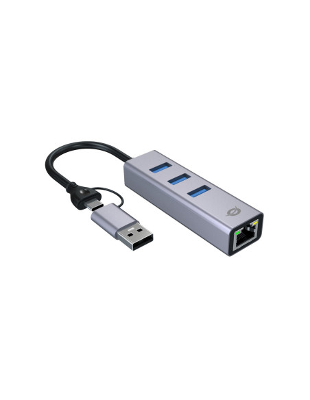 Conceptronic Abby25G Stacja Dokująca Przewodowa Usb 3.2 Gen 1 (3.1 Gen 1) Type-A + Type-C Szary