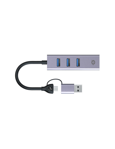 Conceptronic Abby25G Stacja Dokująca Przewodowa Usb 3.2 Gen 1 (3.1 Gen 1) Type-A + Type-C Szary