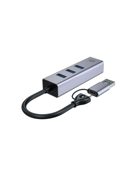 Conceptronic Abby25G Stacja Dokująca Przewodowa Usb 3.2 Gen 1 (3.1 Gen 1) Type-A + Type-C Szary