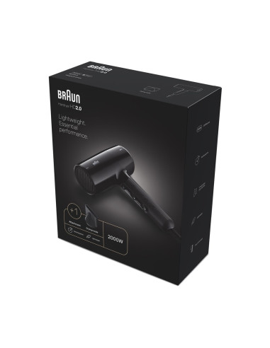 Braun Hd2.0 Suszarka Do Włosów 2000 W Czarny