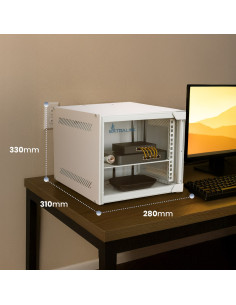 Extralink Lite 6U 10 280X310 Wall-Mounted Rackmount Cabinet Gray 2