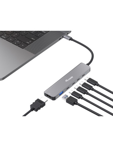 Equip 133500 Stacja Dokująca Przewodowa Usb 3.2 Gen 1 (3.1 Gen 1) Type-C Szary
