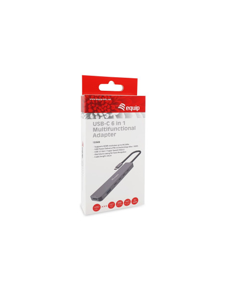 Equip 133500 Stacja Dokująca Przewodowa Usb 3.2 Gen 1 (3.1 Gen 1) Type-C Szary