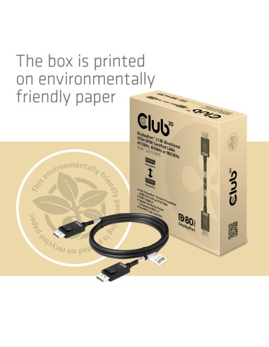 Club3D Cac-1091 Kabel Displayport 1,2 M Czarny