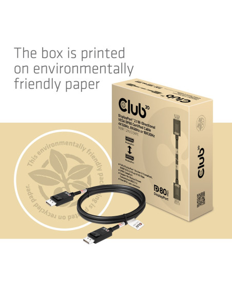 Club3D Cac-1091 Kabel Displayport 1,2 M Czarny
