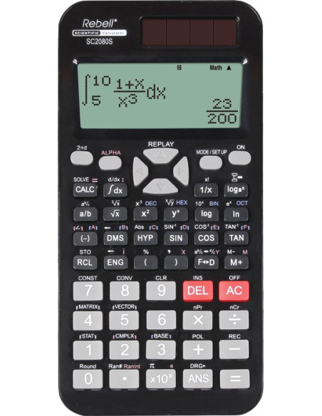Rebell Sc2080S Kalkulator Kieszeń Kalkulator Naukowy Czarny