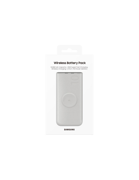 Samsung Eb-U2510Xuegeu Bank Mocy 10000 Mah Bezprzewodowe Ładowanie Beżowy