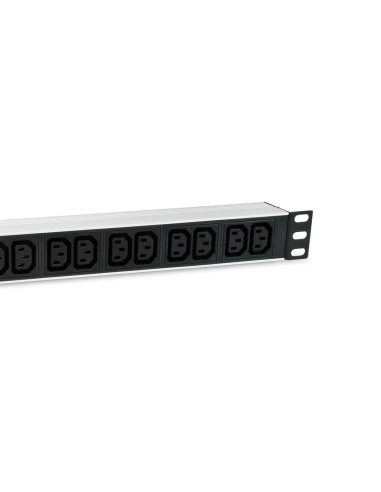 Equip 333318 Rozdzielacz Zasilania Pdu 12 X Gniazdo Sieciowe 1U Czarny, Srebrny