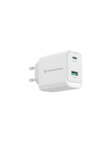 Conceptronic Althea20W45 Ładowarka Do Urządzeń Przenośnych Uniwersalne Biały Prąd Przemienny Szybkie Ładowanie Wewnętrzna