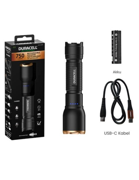 Duracell Df750R Latarka Czarny
