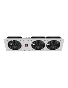 Lanberg Panel Wentylacyjny Pionowy 3U 19" Do Szaf Rack Trzy Wentylatory 230V Szary