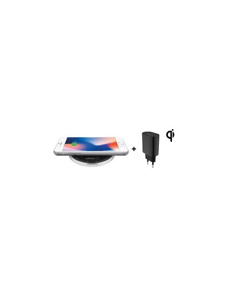 Terratec Chargeair Dot! Smartfon Czarny, Srebrny Dc Bezprzewodowe Ładowanie Szybkie Ładowanie Wewnętrzna