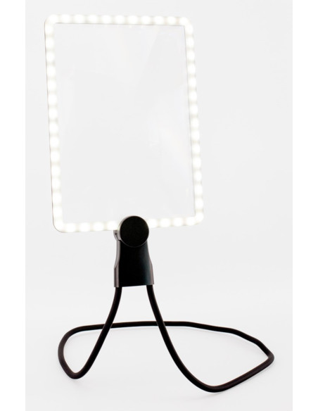 Realpower Led-Lupe Hl-1,Rechteckige Led-Leselupe Zum Umhă¤Nge