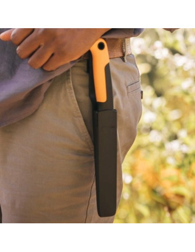 Fiskars 1062830 Nożyk Czarny, Żółty Stałe Ostrze Noża