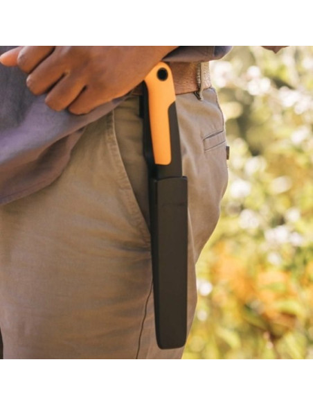 Fiskars 1062830 Nożyk Czarny, Żółty Stałe Ostrze Noża