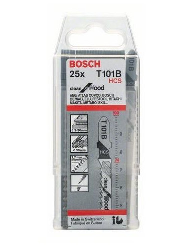 Bosch 2 608 633 622 Wyrzynarka, Piła Wyrzynarkowa Oraz Ostrze Do Piły Tarczowej Ostrze Wyrzynarki Stal Wysokowęglowa (Hcs) 25 Sz