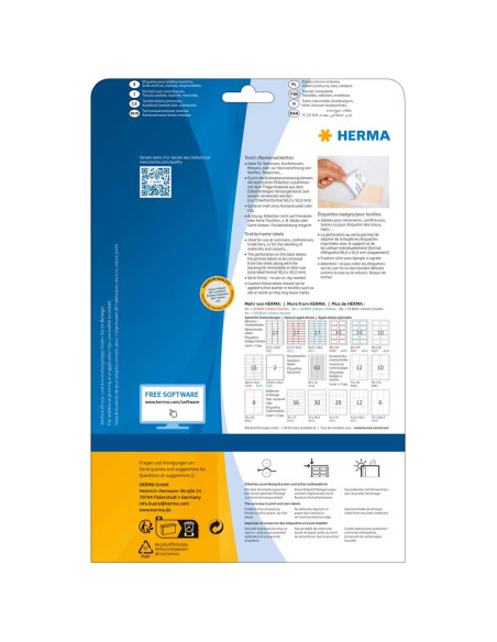 Herma 4514 Samoprzylepne Etykiety Zaokrąglony Prostokąt Biały 200 Szt.
