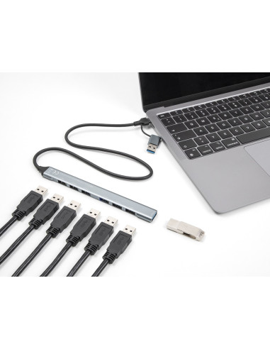 Delock 64273 Huby I Koncentratory Usb 3.2 Gen 1 (3.1 Gen 1) Type-C 5000 Mbit/S Szary