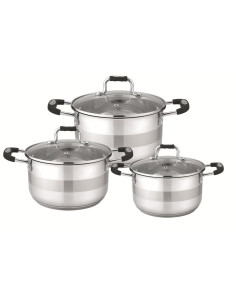 6Pcs Stainless Steel Cookware Set