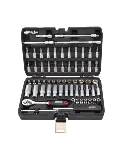 Awtools Zestaw Kluczy   63El. 1/4" Black Line