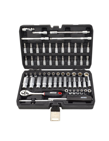 Awtools Zestaw Kluczy   63El. 1/4" Black Line