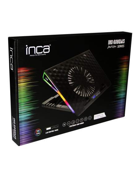 Inca Inc-608Gms Stojak Na Laptop Podstawka Na Notebooka Czarny 43,2 Cm (17")