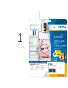 Herma 8020 Etykiet Do Nadruku Przezroczysty Samoprzylepne Etykiety Do Drukowania