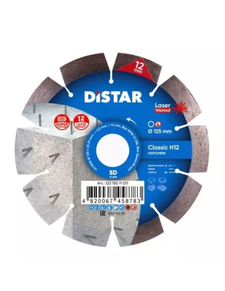 Distar Tarcza Diamentowa Classic H12 125 X 2,2/1,3 X 22,23Mm